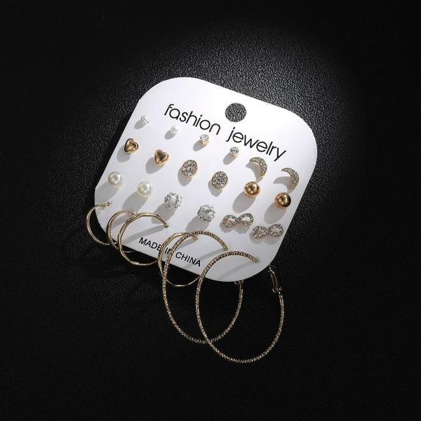hoop & huggie korean fashion girl simple pearl earrings european and american combination cute cold wind small jewelry, Golden;silver
hoop & huggie korean fashion girl simple pearl earrings european and american combination cute cold wind small jewelry, Golden;silver