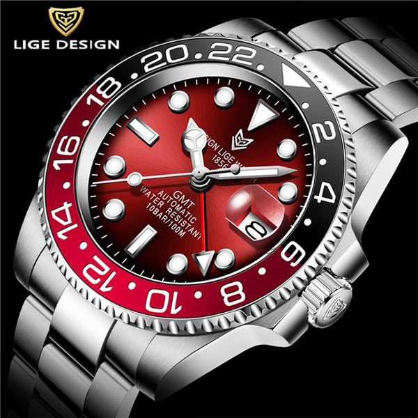 wristwatches lige design luxury men mechanical wristwatch stainless steel gmt watch brand luminous display watches reloj hombre 2021, Slivery;brown
wristwatches lige design luxury men mechanical wristwatch stainless steel gmt watch brand luminous display watches reloj hombre 2021, Slivery;brown