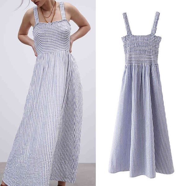 za summer women camisole dress striped printed backless dresses lady party vestido elegant girl sleeveless a-line causal outfits 210422, Black;gray
za summer women camisole dress striped printed backless dresses lady party vestido elegant girl sleeveless a-line causal outfits 210422, Black;gray