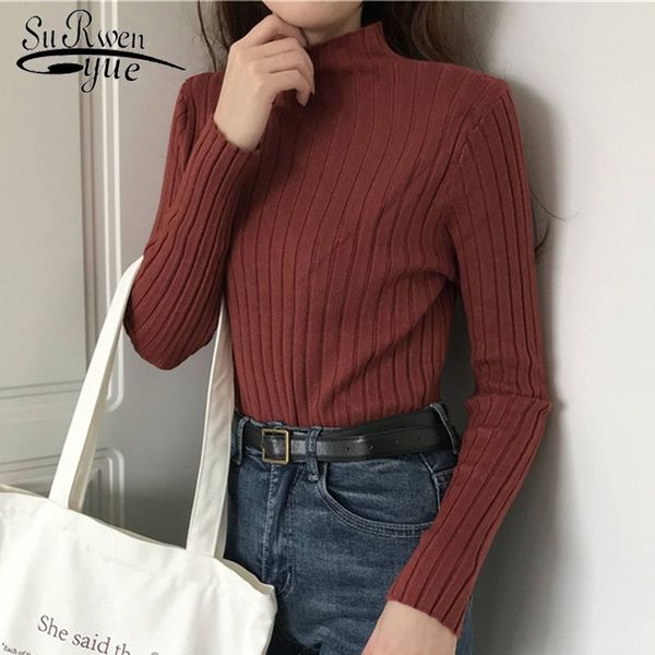 solid knitwear sweaters turtleneck women sweater autumn slim fit bottoming pullover long sleeve office lady clothes 10605 210527, White;black
solid knitwear sweaters turtleneck women sweater autumn slim fit bottoming pullover long sleeve office lady clothes 10605 210527, White;black