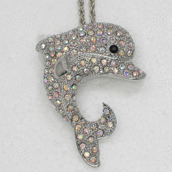 pendant necklaces 12pcs/lot wholesale rhinestone porpoise fashion chain jewelry f101083, Silver
pendant necklaces 12pcs/lot wholesale rhinestone porpoise fashion chain jewelry f101083, Silver