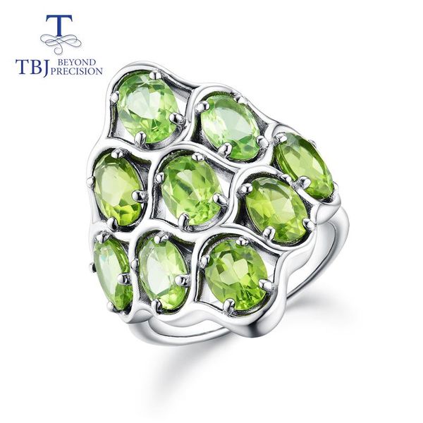 cluster rings tbj,925 sterling silver natural gemstone peridot big size fine jewelry for woman anniversary party wear nice gift, Golden;silver
cluster rings tbj,925 sterling silver natural gemstone peridot big size fine jewelry for woman anniversary party wear nice gift, Golden;silver
