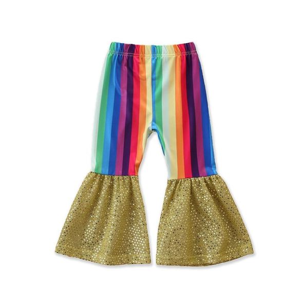 children's clothing pretty baby girls bell bottom pants rainbow striped children boutique clothes kid wear trousers, Blue
children's clothing pretty baby girls bell bottom pants rainbow striped children boutique clothes kid wear trousers, Blue