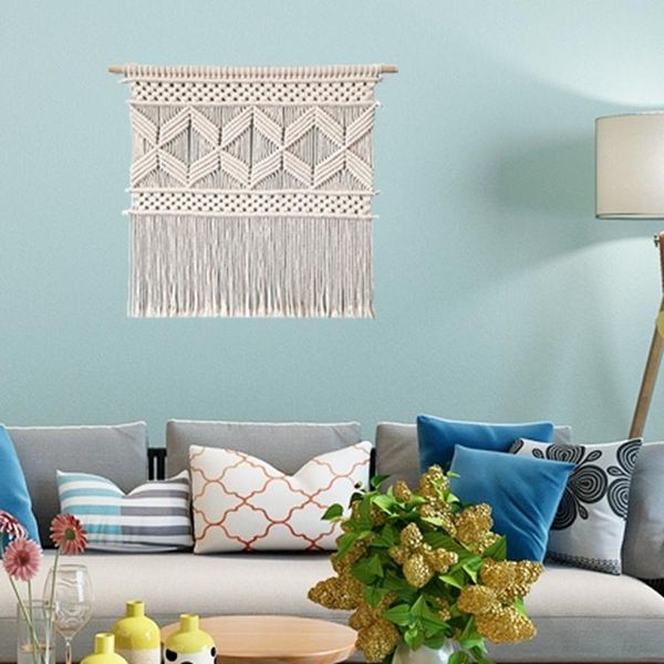 tapestries hand-woven cotton rope tapestry wall background homestay hanging decoration ornaments(not include sticks)
tapestries hand-woven cotton rope tapestry wall background homestay hanging decoration ornaments(not include sticks)