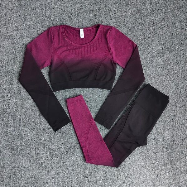 yoga outfit ombre women seamless set workout pants long sleeve crop fitness leggings sports suits gym clothing sportswear
yoga outfit ombre women seamless set workout pants long sleeve crop fitness leggings sports suits gym clothing sportswear