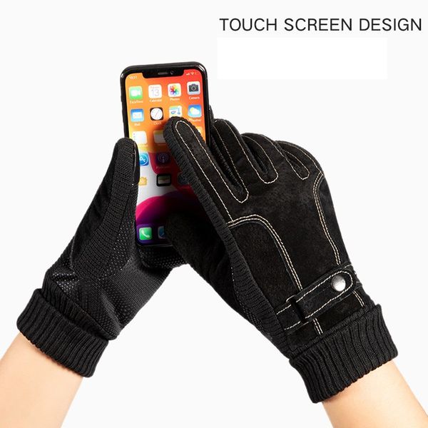 winter thickened cold proof warm driving touch screen gloves five fingers glove for men gift, Blue;gray
winter thickened cold proof warm driving touch screen gloves five fingers glove for men gift, Blue;gray