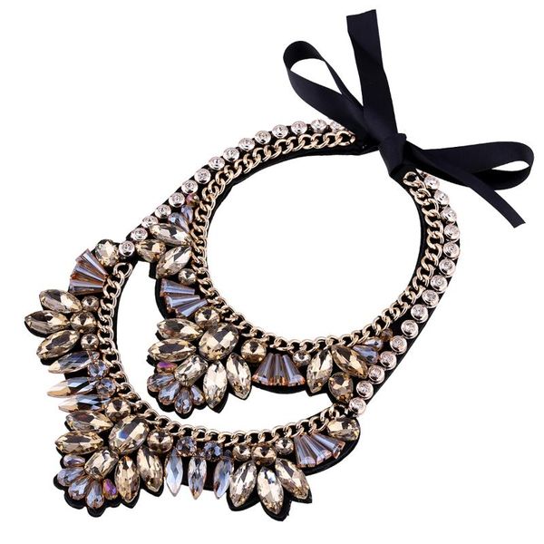 chokers arrived double layers crystal necklace bohemian style handmade statement choker for women wedding party jewelry, Golden;silver
chokers arrived double layers crystal necklace bohemian style handmade statement choker for women wedding party jewelry, Golden;silver