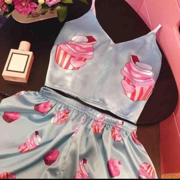 short pajamas women sleepwear for pijamas home clothes print pj sets nightie pyjama femme lingerie cute lounge wear, Black;red
short pajamas women sleepwear for pijamas home clothes print pj sets nightie pyjama femme lingerie cute lounge wear, Black;red