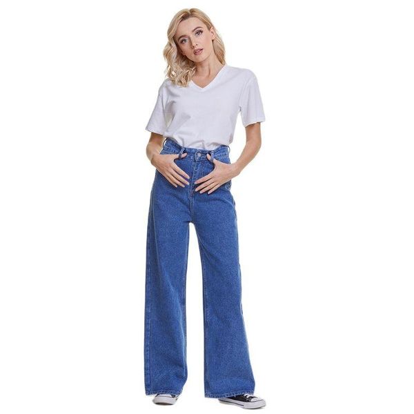 women's jeans spring blue women high waist overlength denim mujer pantalones 2021 fashion wide leg korean style trousers
women's jeans spring blue women high waist overlength denim mujer pantalones 2021 fashion wide leg korean style trousers