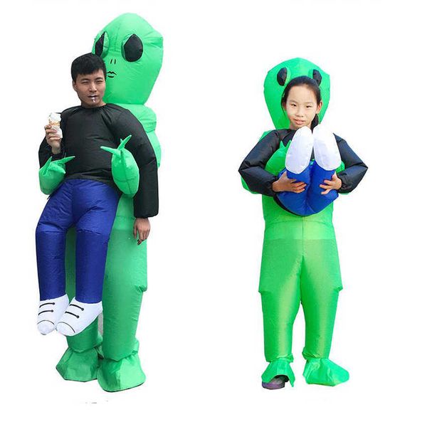 kids inflatable costume green alien funny blow up suit party fancy dress costume ball event costume q0910, Blue
kids inflatable costume green alien funny blow up suit party fancy dress costume ball event costume q0910, Blue