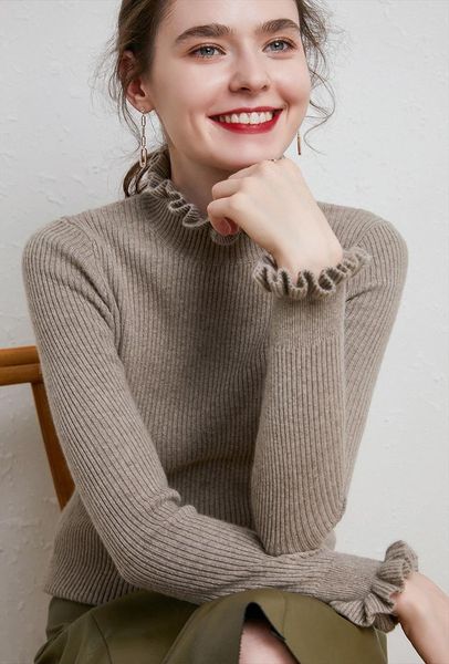 turtleneck cashmere women casual paragraph sweaters floral collar long sleeve solid color pullover, White;black
turtleneck cashmere women casual paragraph sweaters floral collar long sleeve solid color pullover, White;black