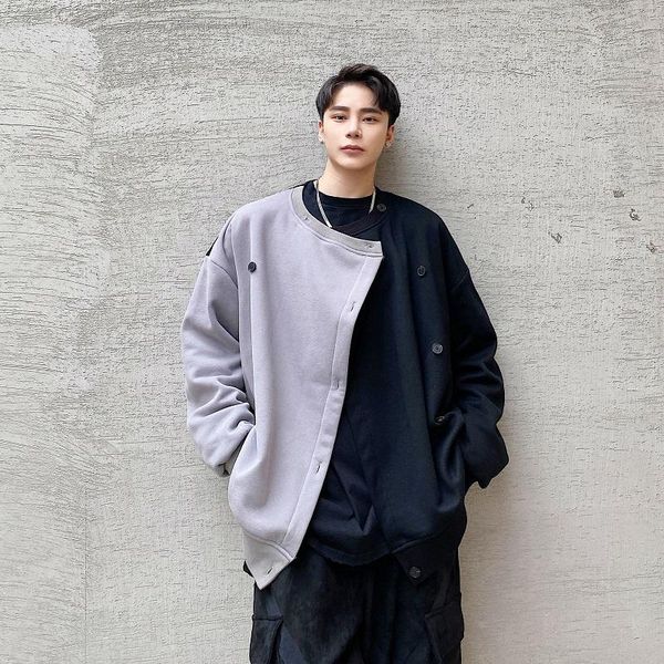 men's hoodies & sweatshirts 2021 mens spliced variable function clothes o-neck pullovers double breasted outerwear fashion man, Black
men's hoodies & sweatshirts 2021 mens spliced variable function clothes o-neck pullovers double breasted outerwear fashion man, Black