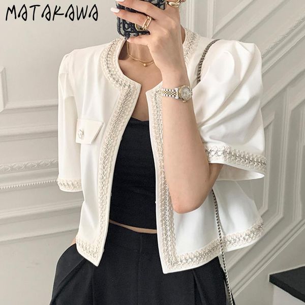 women's jackets matakawa women coat 2021 summer korean fashion temperament short cardigan jacket o neck lace crochet floral loose fema, Black;brown
women's jackets matakawa women coat 2021 summer korean fashion temperament short cardigan jacket o neck lace crochet floral loose fema, Black;brown