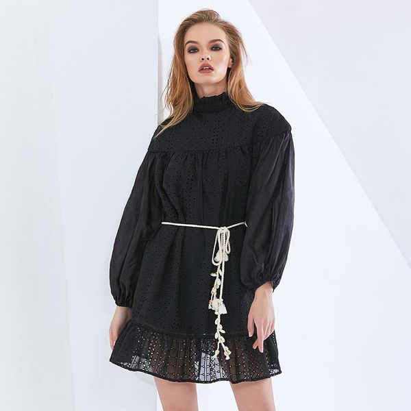 casual dresses bowknot for women lantern sleeve high waist belt female womens clothes perspective summer dress, Black;gray
casual dresses bowknot for women lantern sleeve high waist belt female womens clothes perspective summer dress, Black;gray