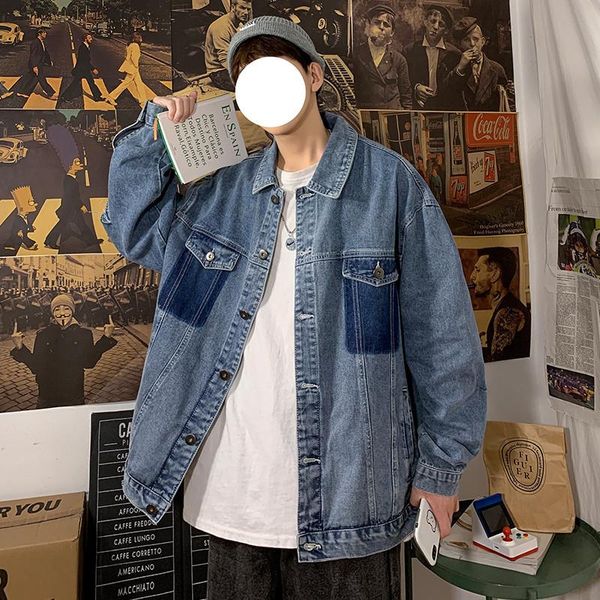 men's jackets spring autumn models large size denim jacket korean version loose trend simple fashion casual jeans coat, Black;brown
men's jackets spring autumn models large size denim jacket korean version loose trend simple fashion casual jeans coat, Black;brown
