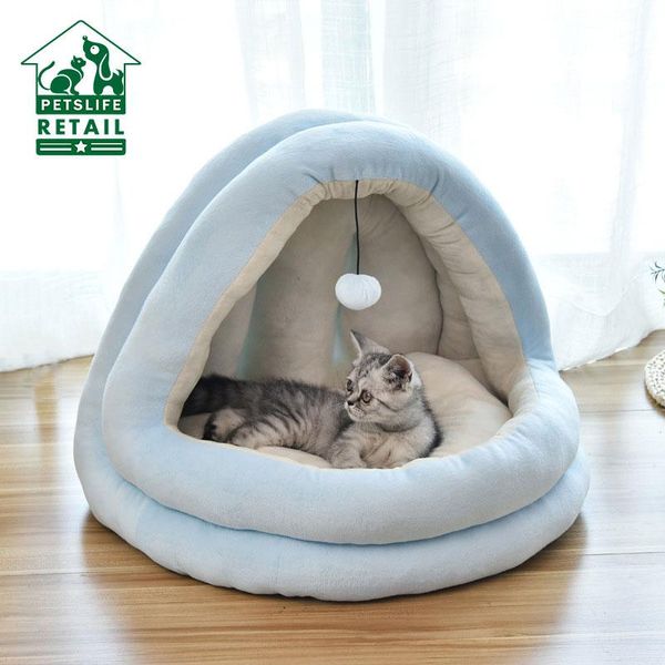 stylish dog beds house soft warm cat bed for pet small medium cats villa with pompon toy four-piece suit all seasons kennels & pens
stylish dog beds house soft warm cat bed for pet small medium cats villa with pompon toy four-piece suit all seasons kennels & pens