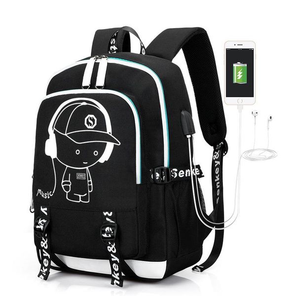 school bags korean style student backpack luminous usb charge bag for teenager boy children's schoolbags laptop
school bags korean style student backpack luminous usb charge bag for teenager boy children's schoolbags laptop