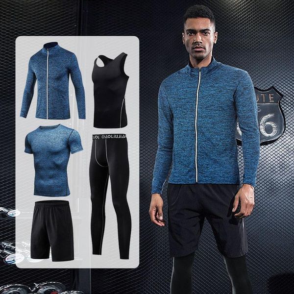men's tracksuits tracksuit 5 piece compression tights sports t-shirt coat set gym clothing workout jogger running suit trainning sports, Gray
men's tracksuits tracksuit 5 piece compression tights sports t-shirt coat set gym clothing workout jogger running suit trainning sports, Gray