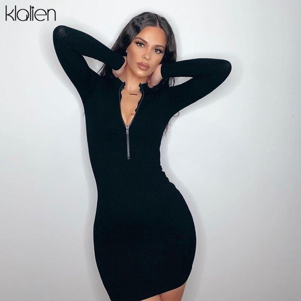 dresses women fashion casual long sleeve turtleneck zipper autumn high street office lady rib knitted slim mini dress, Black;gray
dresses women fashion casual long sleeve turtleneck zipper autumn high street office lady rib knitted slim mini dress, Black;gray