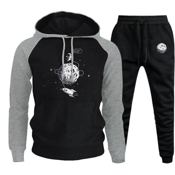 men's tracksuits astronaut moon print hoody men sport casual hoodies loose raglan autumn fleece sweatshirts+trousers 2 piece sets, Gray
men's tracksuits astronaut moon print hoody men sport casual hoodies loose raglan autumn fleece sweatshirts+trousers 2 piece sets, Gray