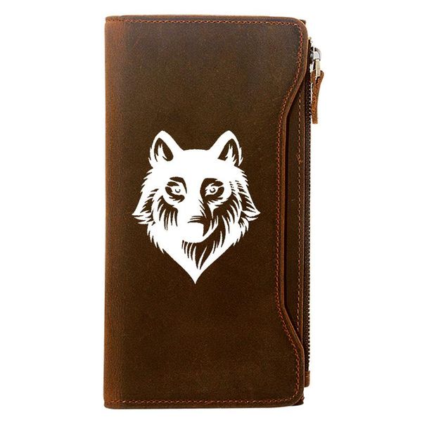 wallets classic wolf head holder package genuine leather zipper wallet men long clutch purse, Red;black
wallets classic wolf head holder package genuine leather zipper wallet men long clutch purse, Red;black