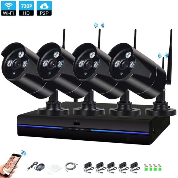 plugin&play 4ch wireless nvr 720p cctv system 4pcs 1.0mp indoor outdoor wifi ip security camera surveillance kit systems
plugin&play 4ch wireless nvr 720p cctv system 4pcs 1.0mp indoor outdoor wifi ip security camera surveillance kit systems