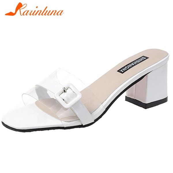 dress shoes karin high heels leisure mules concise summer slip-on women elegant transparent heeled, Black 
dress shoes karin high heels leisure mules concise summer slip-on women elegant transparent heeled, Black