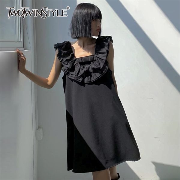 vintage patchwork ruffle dress for women squarea collar sleeveless black dresses fenael fashion clothing 210520, Black;gray
vintage patchwork ruffle dress for women squarea collar sleeveless black dresses fenael fashion clothing 210520, Black;gray