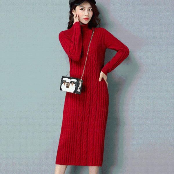 casual dresses women sweater winter dress solid color cashmere turtleneck mid-calf autumn korean fashion long 5xl, Black;gray
casual dresses women sweater winter dress solid color cashmere turtleneck mid-calf autumn korean fashion long 5xl, Black;gray