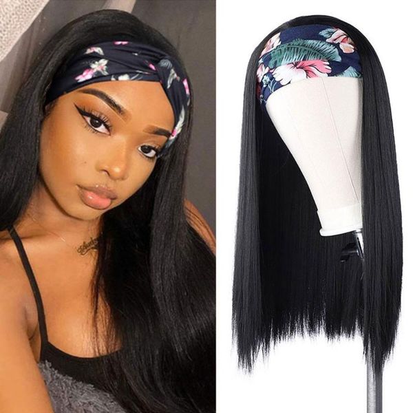 synthetic wigs lihui 22 inch headband wig high temperature filament short hair natural black long straight for women
synthetic wigs lihui 22 inch headband wig high temperature filament short hair natural black long straight for women