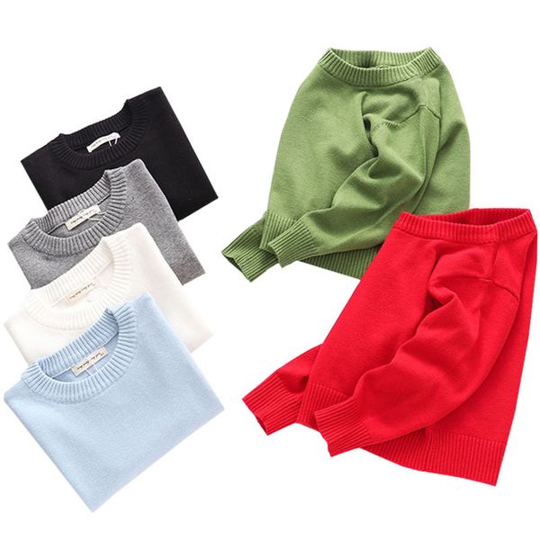 girls sweater solid kids pullover boys clothing baby clothes base casual children knit wear 210429, Blue
girls sweater solid kids pullover boys clothing baby clothes base casual children knit wear 210429, Blue