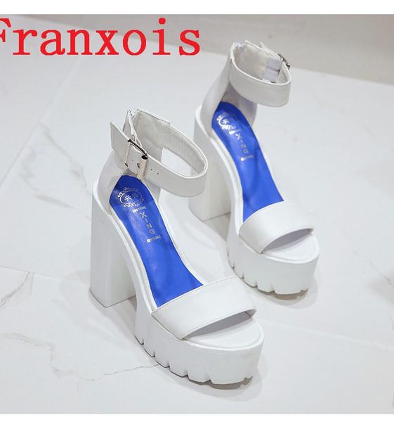women summer shoes fashion platform soft pu sandals women's high-heeled thick heel big size 25cm, Black
women summer shoes fashion platform soft pu sandals women's high-heeled thick heel big size 25cm, Black