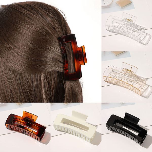 ponytail hairpin solid color hair accessories geometry crab rectangle transparent hair claw hairpins hair clip, Golden;silver
ponytail hairpin solid color hair accessories geometry crab rectangle transparent hair claw hairpins hair clip, Golden;silver