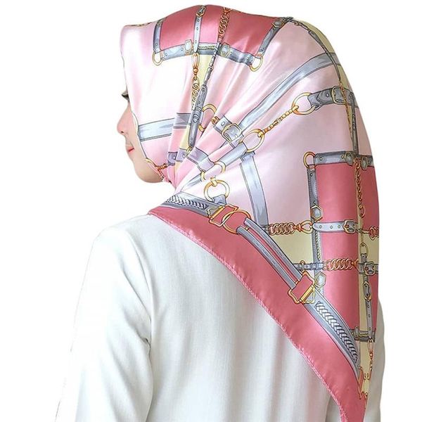 scarves women fashion satin hijab printed islamic muslim women's head scarf ladies tudung silk shawl turban, Blue;gray
scarves women fashion satin hijab printed islamic muslim women's head scarf ladies tudung silk shawl turban, Blue;gray