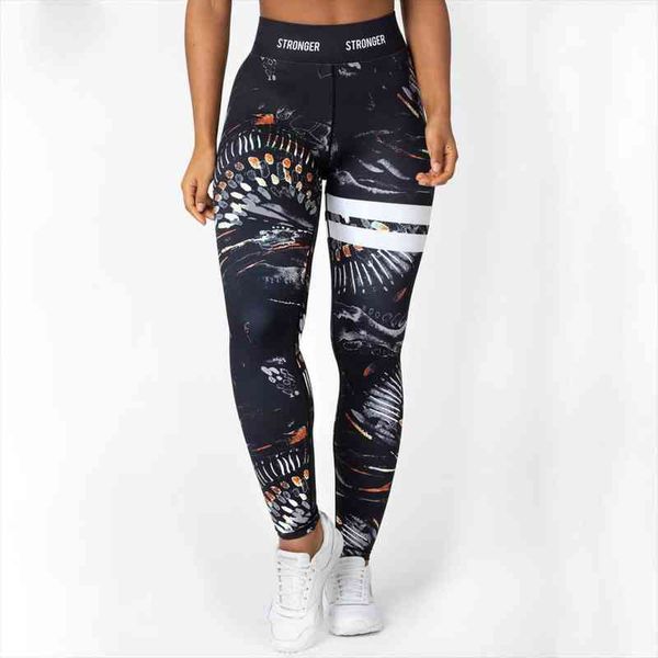 fashion high-waist printed hip womens legging slim stretch cropped trousers casual clothing sports fitness, Black
fashion high-waist printed hip womens legging slim stretch cropped trousers casual clothing sports fitness, Black