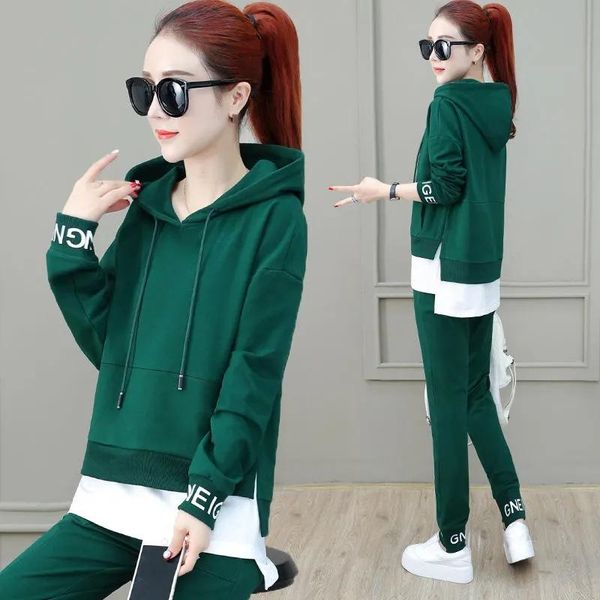 casual tracksuit 2 piece set women fashion fake-two long sleeve hoodies + sweatpants suit spring autumn korean loose sportswear women's, White
casual tracksuit 2 piece set women fashion fake-two long sleeve hoodies + sweatpants suit spring autumn korean loose sportswear women's, White
