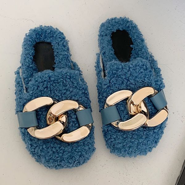 women fur slippers 2021 new design slip on metal buckle ladies mule shoes casual winter warm home slippers female slides flip, Black
women fur slippers 2021 new design slip on metal buckle ladies mule shoes casual winter warm home slippers female slides flip, Black