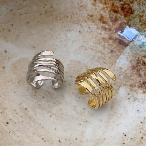 cluster rings pofunuo real 925 sterling silver women minimalist original design niche girls luxury handmade line weaving hollow, Golden;silver
cluster rings pofunuo real 925 sterling silver women minimalist original design niche girls luxury handmade line weaving hollow, Golden;silver
