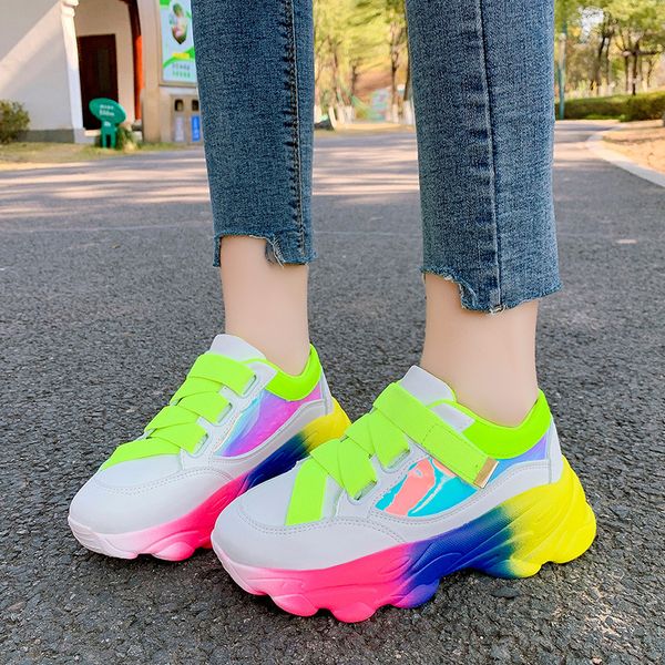 414243 size dad shoes hip hop style street sneakers foreign trade large size color matching casual platform rainbow womens shoes, Black;white
414243 size dad shoes hip hop style street sneakers foreign trade large size color matching casual platform rainbow womens shoes, Black;white
