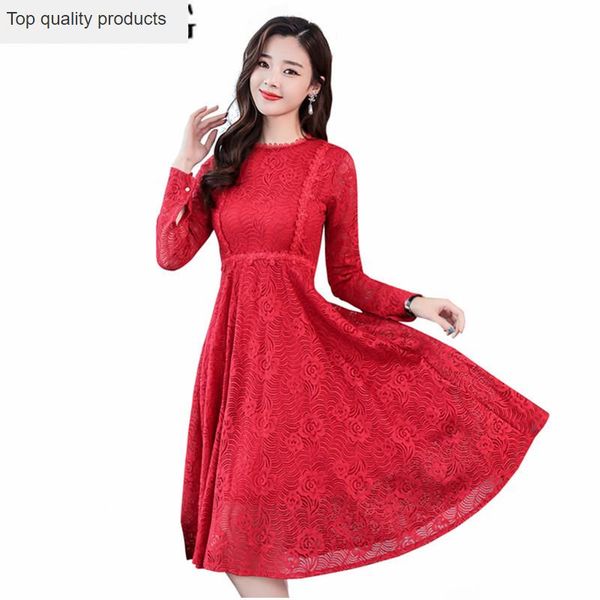 casual dresses elegant lace dress spring 2021 vintage red embroidery floral women's long sleeve female hollow out vestido yq048, Black;gray
casual dresses elegant lace dress spring 2021 vintage red embroidery floral women's long sleeve female hollow out vestido yq048, Black;gray