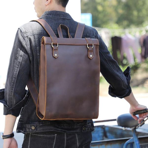 backpack aetoo minimalist crazy horse leather backpack, personalized school bag, retro male computer bag
backpack aetoo minimalist crazy horse leather backpack, personalized school bag, retro male computer bag