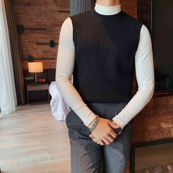 autumn winter korean slim svels knitted vt solid color casual busins social sweater men clothing, Black
autumn winter korean slim svels knitted vt solid color casual busins social sweater men clothing, Black