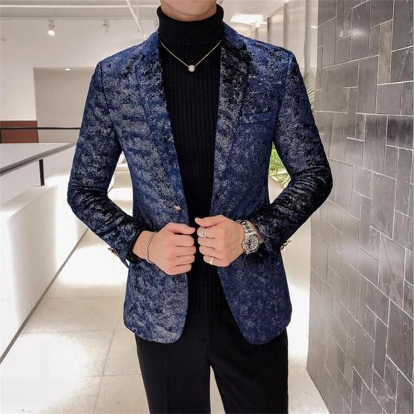 men's suits & blazers winter thick suit jacket flocking high-end boutique clothes business casual dress costume pour homme terno mascul, White;black
men's suits & blazers winter thick suit jacket flocking high-end boutique clothes business casual dress costume pour homme terno mascul, White;black