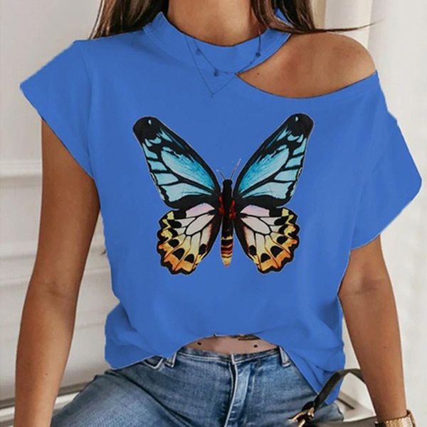 women's t-shirt off shoulder butterfly women shirts y2k summer short sleeve casual loose halter backless ladies, White
women's t-shirt off shoulder butterfly women shirts y2k summer short sleeve casual loose halter backless ladies, White