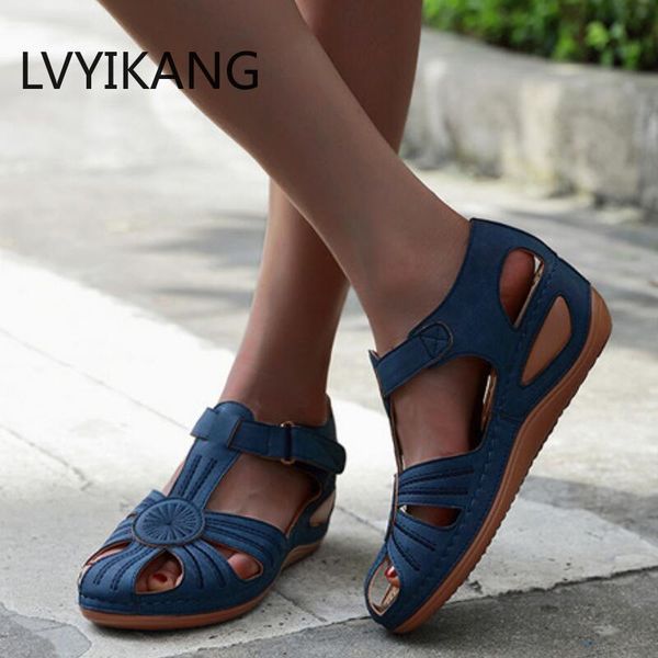 dress shoes women summer mid med heels sandals wedges casual woman round toe cut out pu leather sandalias mujer sapato feminino hp1828, Black
dress shoes women summer mid med heels sandals wedges casual woman round toe cut out pu leather sandalias mujer sapato feminino hp1828, Black