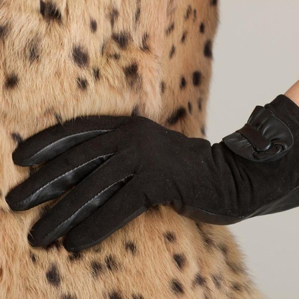 five fingers gloves fashion genuine sheepskin leather windproof thermal touch screen glove warm lovely ruffle lambskin mittens s2170, Blue;gray
five fingers gloves fashion genuine sheepskin leather windproof thermal touch screen glove warm lovely ruffle lambskin mittens s2170, Blue;gray