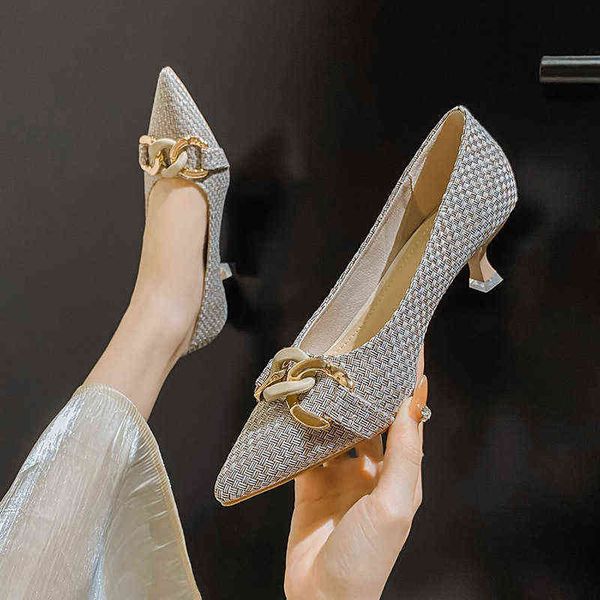 large size 34-43 metal necklace weave pumps woman mary janes knitted talon femme be toe thin high heels shoes for women 2022, Black
large size 34-43 metal necklace weave pumps woman mary janes knitted talon femme be toe thin high heels shoes for women 2022, Black