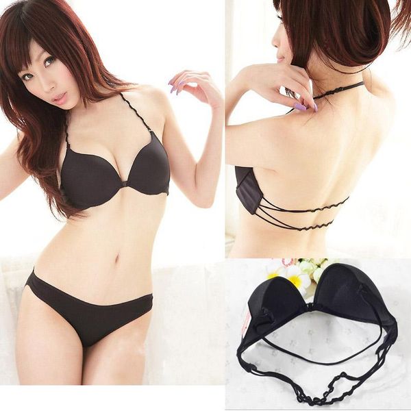 bras yenlice black women front closure smooth seamless backless halter bra push up young girl brassiere, Red;black
bras yenlice black women front closure smooth seamless backless halter bra push up young girl brassiere, Red;black