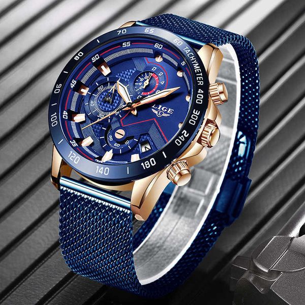 lige fashion mens watches brand luxury wristwatch quartz clock blue watch men waterproof sport chronograph relogio masculino 210527, Slivery;brown
lige fashion mens watches brand luxury wristwatch quartz clock blue watch men waterproof sport chronograph relogio masculino 210527, Slivery;brown