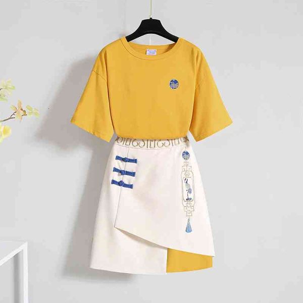 two piece dress nice long t-shirt yellow 2 piece of casual women's clothing 2 pcs and skirt plus size summers 2 j8ad, White
two piece dress nice long t-shirt yellow 2 piece of casual women's clothing 2 pcs and skirt plus size summers 2 j8ad, White